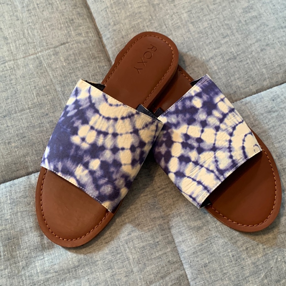 Roxy Slide Sandles - Never Worn